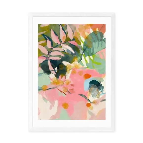 Tropical Summer Art Print - Pink