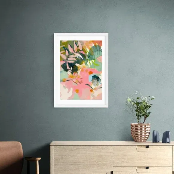 Tropical Summer Art Print - Pink