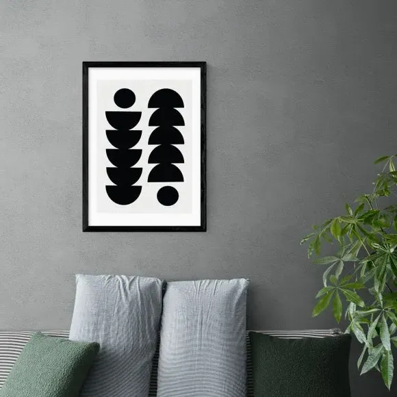 Tropical Wall Print - Black, Archival Paper