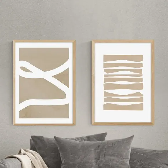 Twin Set Wall Art - Natural