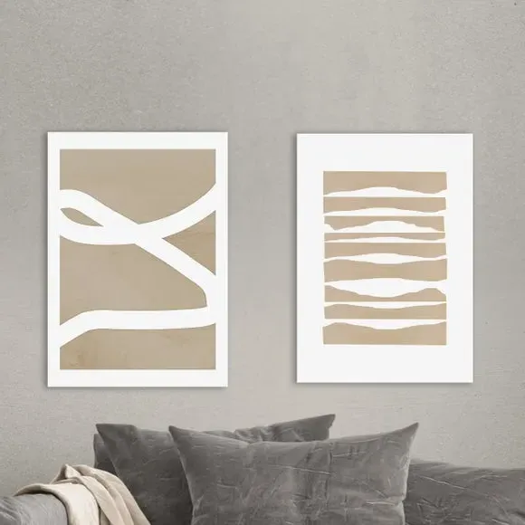 Twin Set Wall Art - Natural image