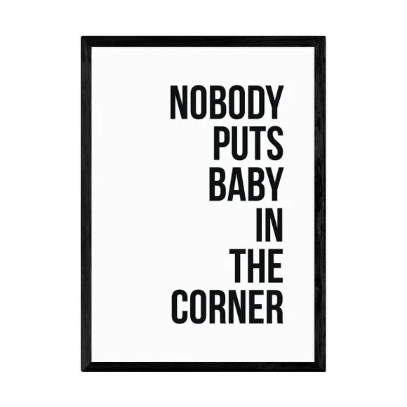 Typographic Wall Print - Black, Archival Paper