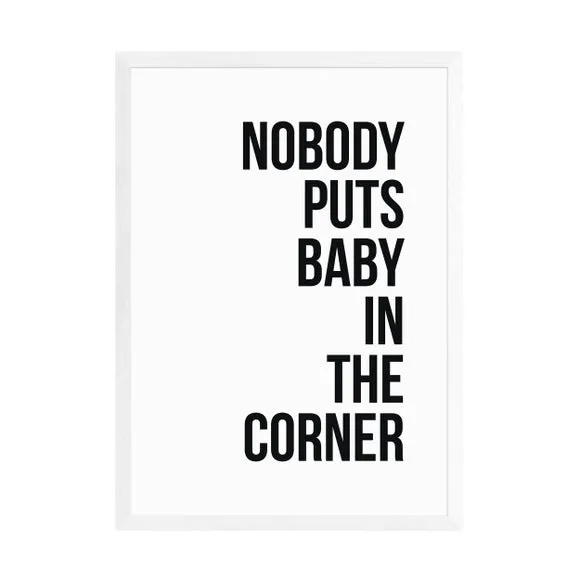 Typographic Wall Print - Black, Archival Paper