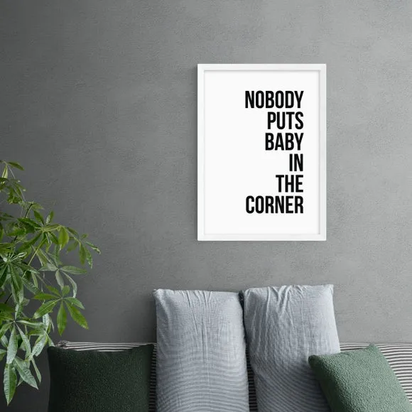 Typographic Wall Print - Black, Archival Paper