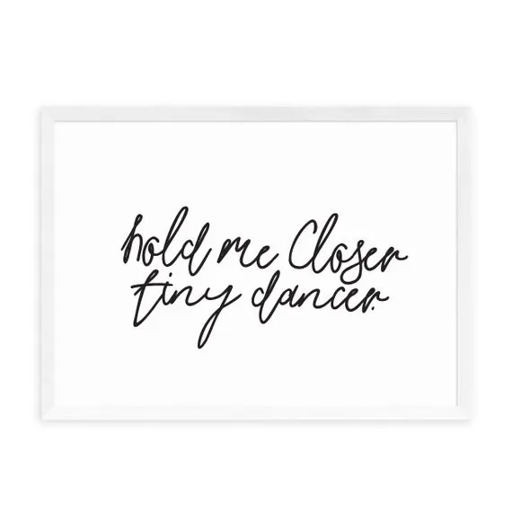 Typographic Wall Print - Black, Archival Paper