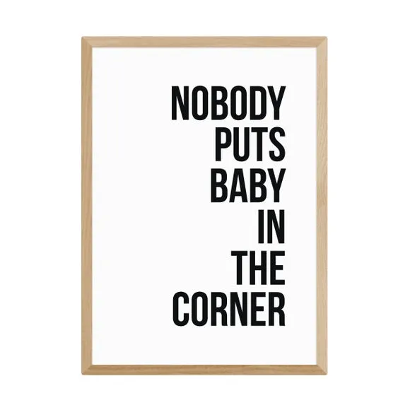 Typographic Wall Print - Black, Archival Paper