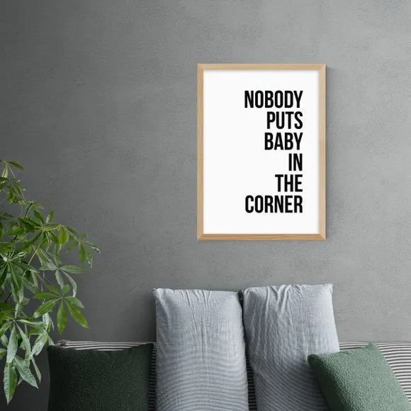 Typographic Wall Print - Black, Archival Paper