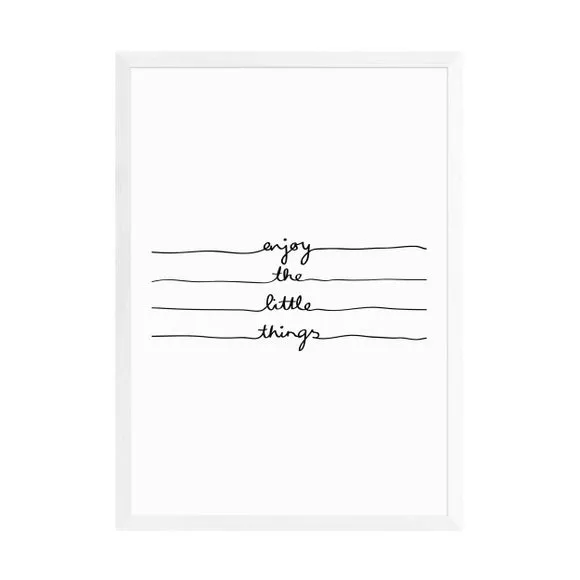 Typographic Wall Print - Black, Archival Paper