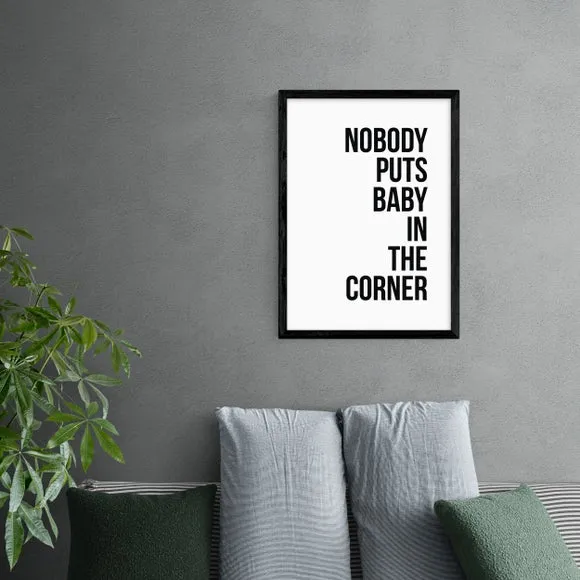Typographic Wall Print - Black, Archival Paper