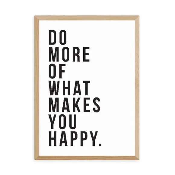 Typographic Wall Print - Black, Paper