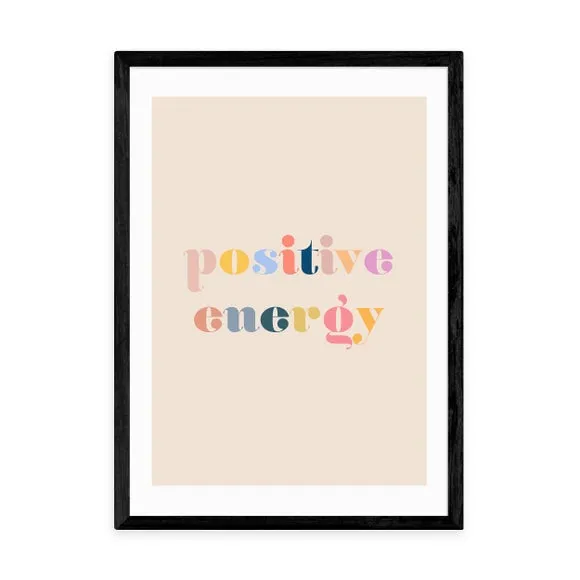 Typographic Wall Print - Multicolor, Paper