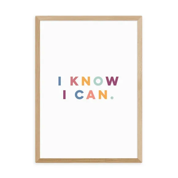 Typographic Wall Print - Multicolor, Paper
