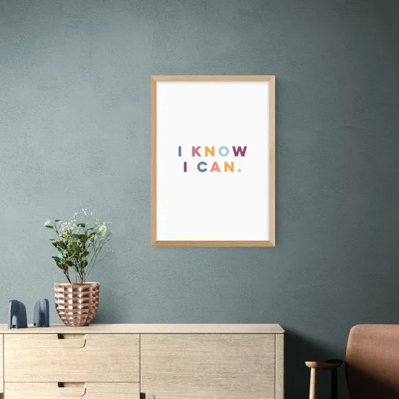 Typographic Wall Print - Multicolor, Paper