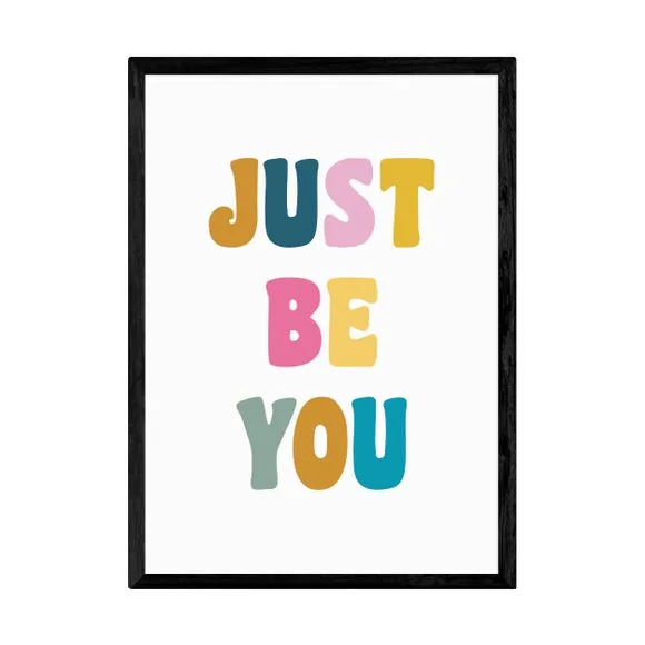 Typographic Wall Print - Multicolor, Paper