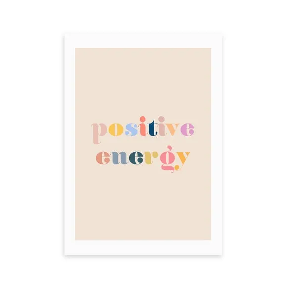 Typographic Wall Print - Multicolor, Paper