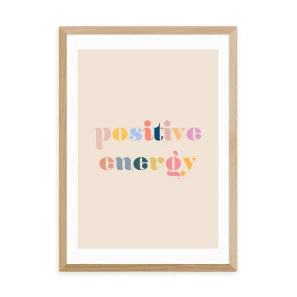 Typographic Wall Print - Multicolor, Paper