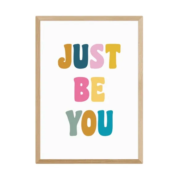 Typographic Wall Print - Multicolor, Paper