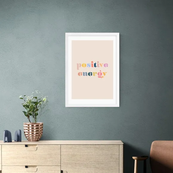 Typographic Wall Print - Multicolor, Paper