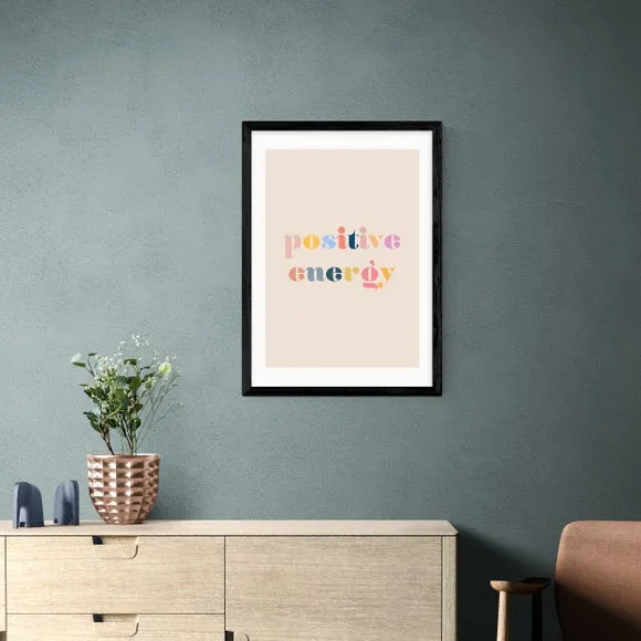 Typographic Wall Print - Multicolor, Paper