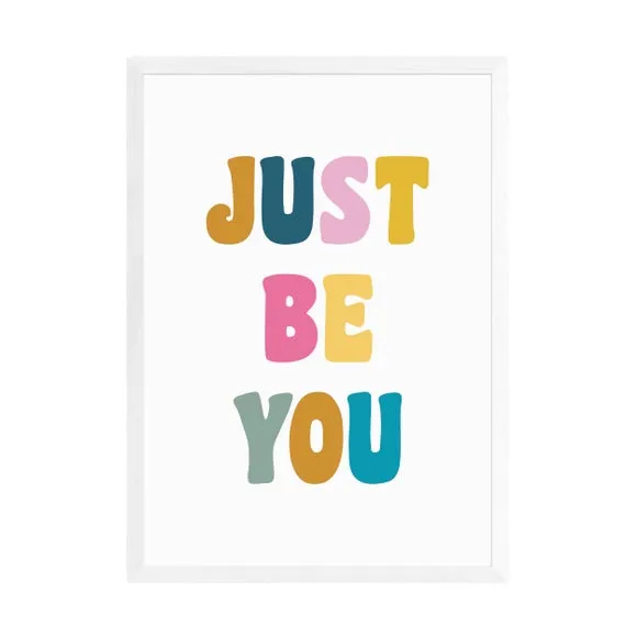 Typographic Wall Print - Multicolor, Paper