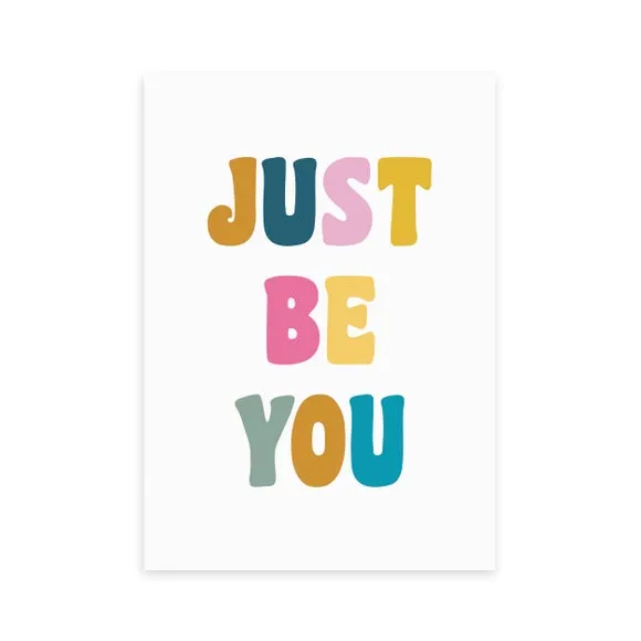 Typographic Wall Print - Multicolor, Paper