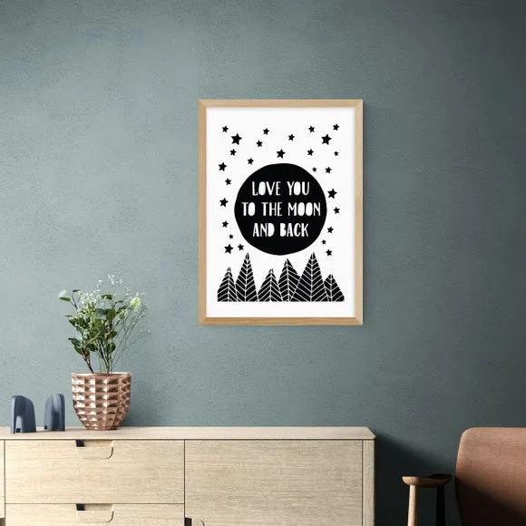 Typographic Wall Print - White, Archival Paper