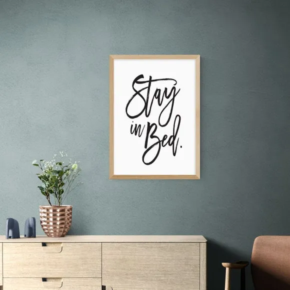 Typographic Wall Print - White, Archival Paper