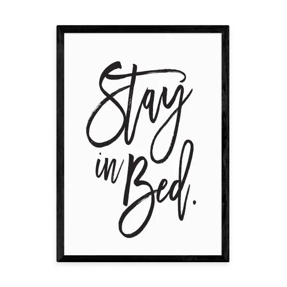 Typographic Wall Print - White, Archival Paper