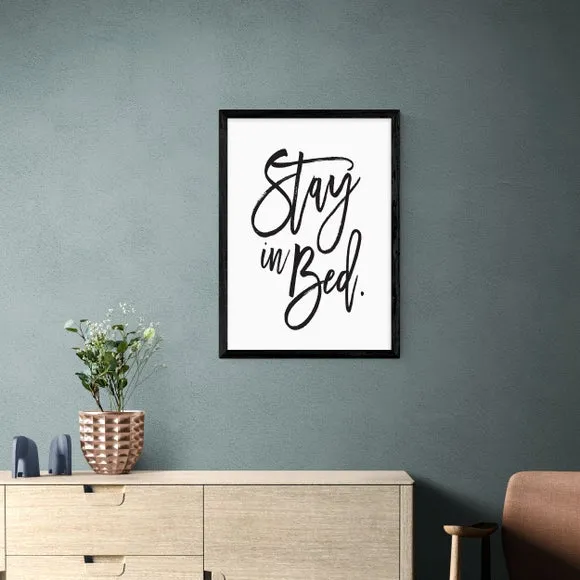 Typographic Wall Print - White, Archival Paper