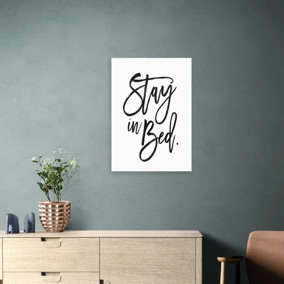 Typographic Wall Print - White, Archival Paper image