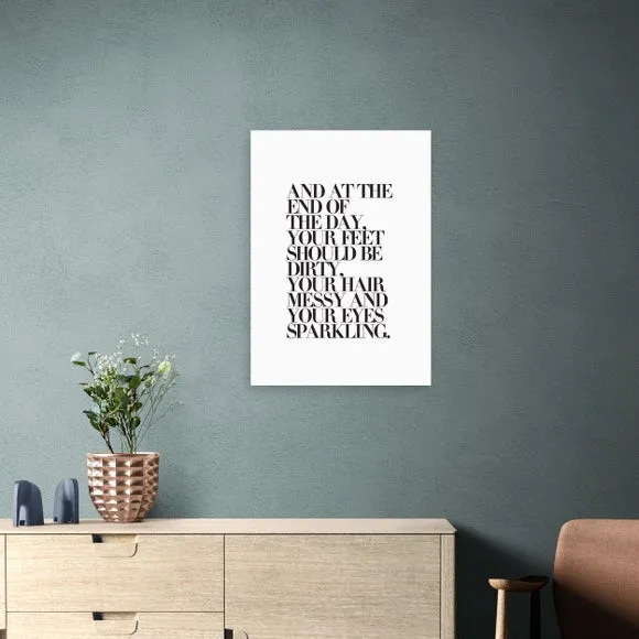 Typography Framed Print - Black image