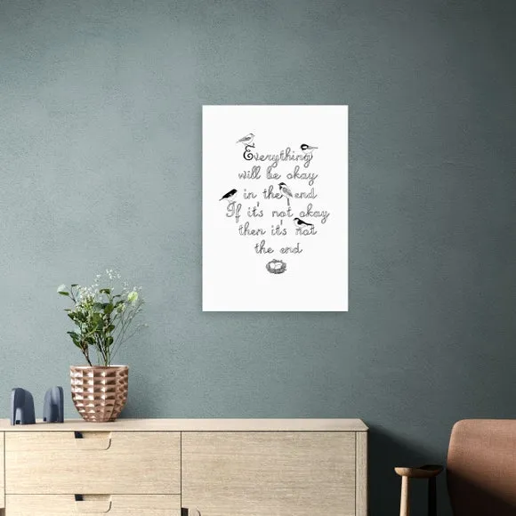 Typography Framed Print - Black image