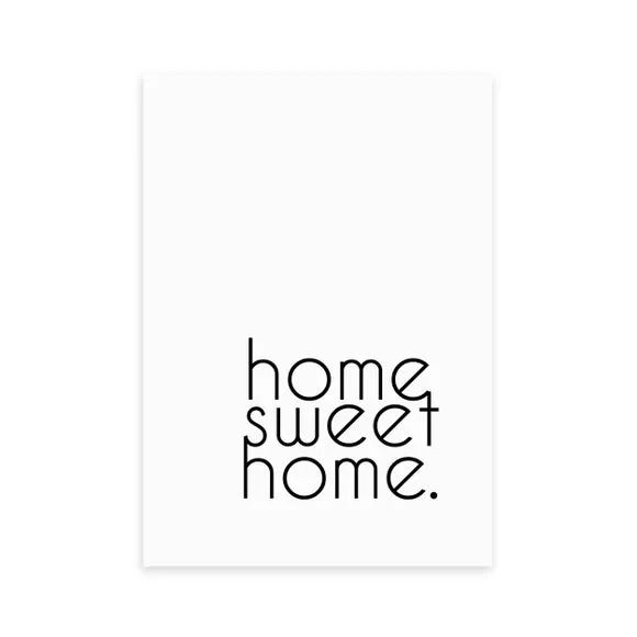 Typography Framed Print - Black Frame