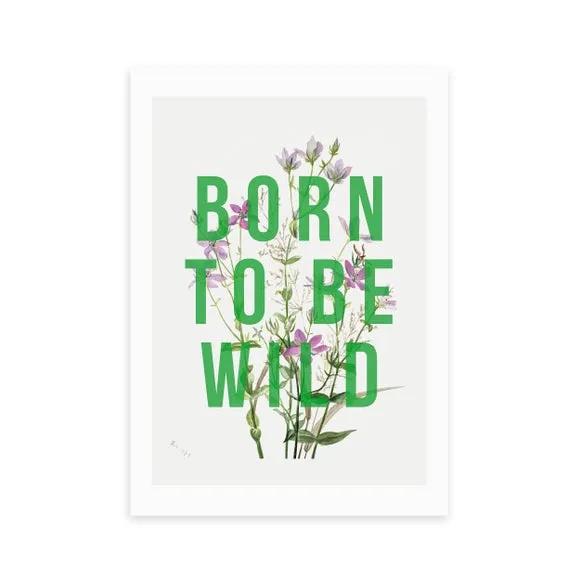Typography Framed Print - Green