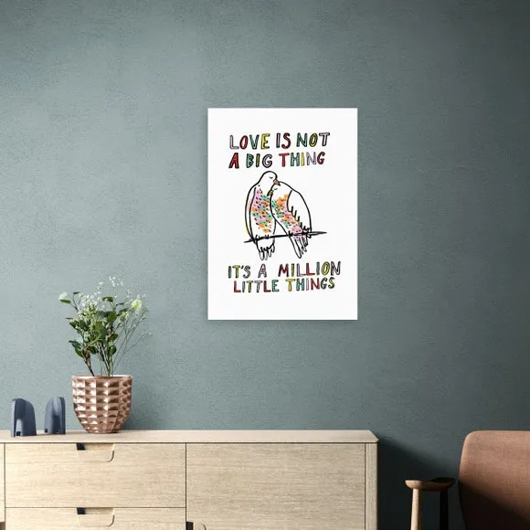 Typography Framed Print - Multicolor, Paper