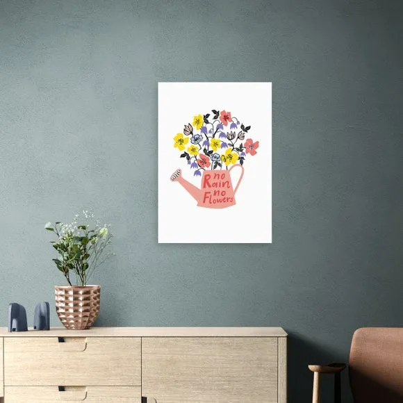 Typography Framed Print - Multicolor, Paper