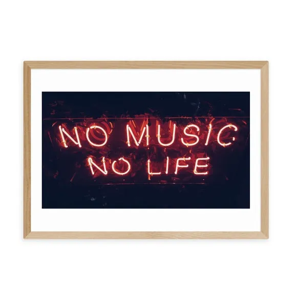 Typography Framed Print - Pink