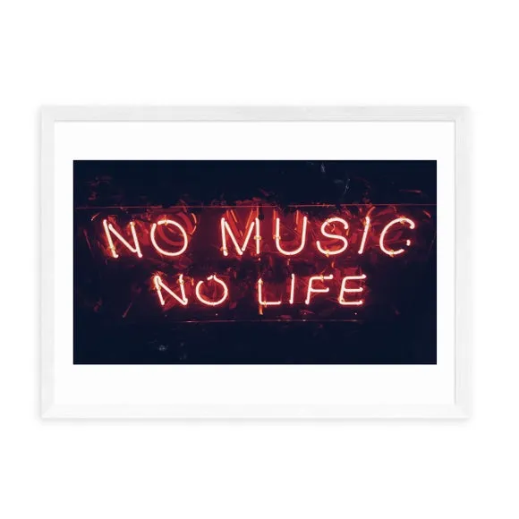 Typography Framed Print - Pink