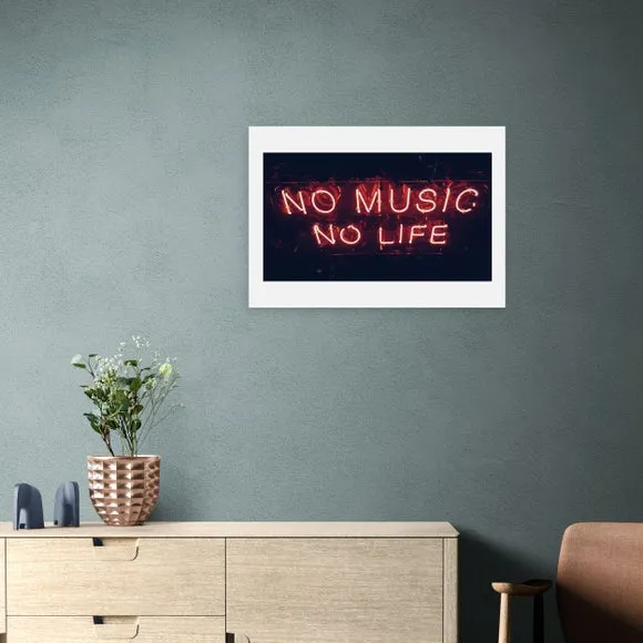 Typography Framed Print - Pink