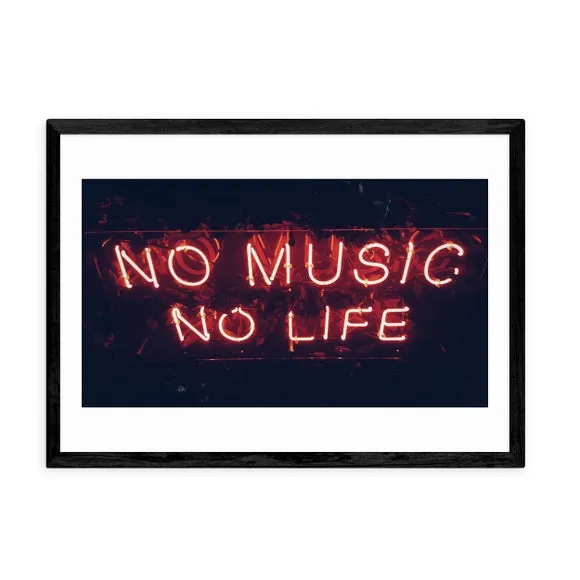 Typography Framed Print - Pink
