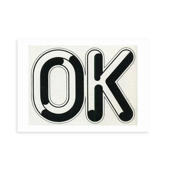 Typography Wall Print - Black, Paper