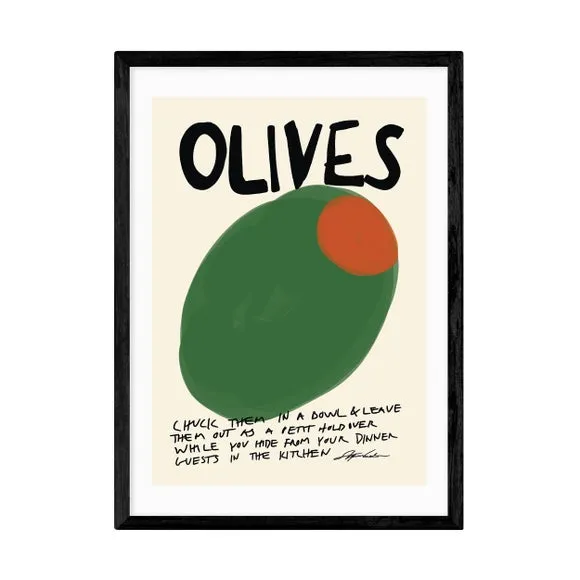 Typography Wall Print - Green