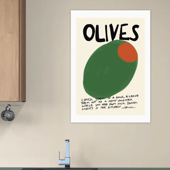 Typography Wall Print - Green