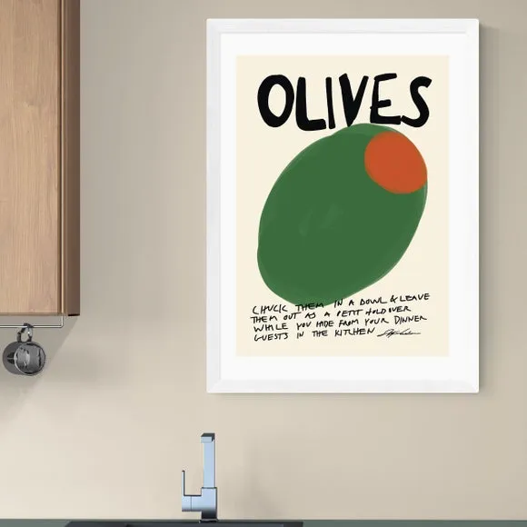 Typography Wall Print - Green