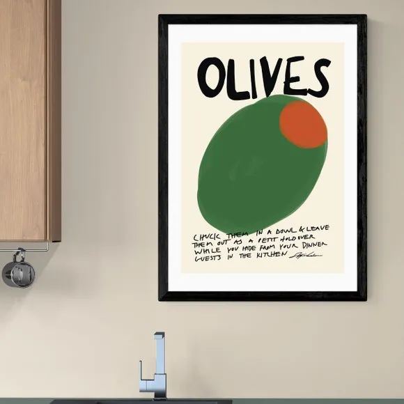 Typography Wall Print - Green