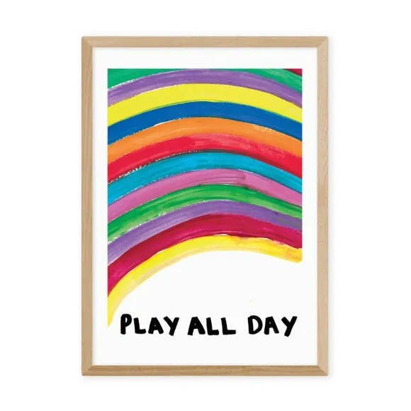 Typography Wall Print - Multicolor, Paper
