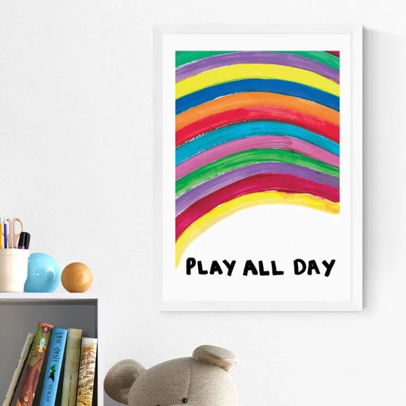 Typography Wall Print - Multicolor, Paper