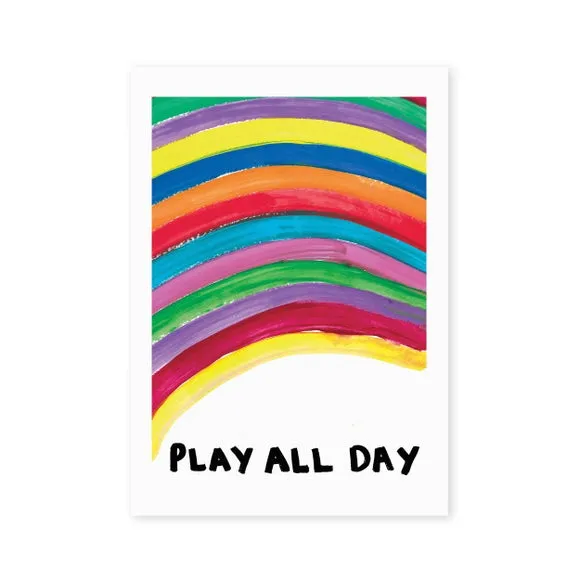 Typography Wall Print - Multicolor, Paper