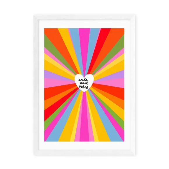Typography Wall Print - Multicolor, Paper