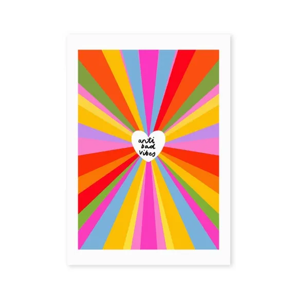 Typography Wall Print - Multicolor, Paper
